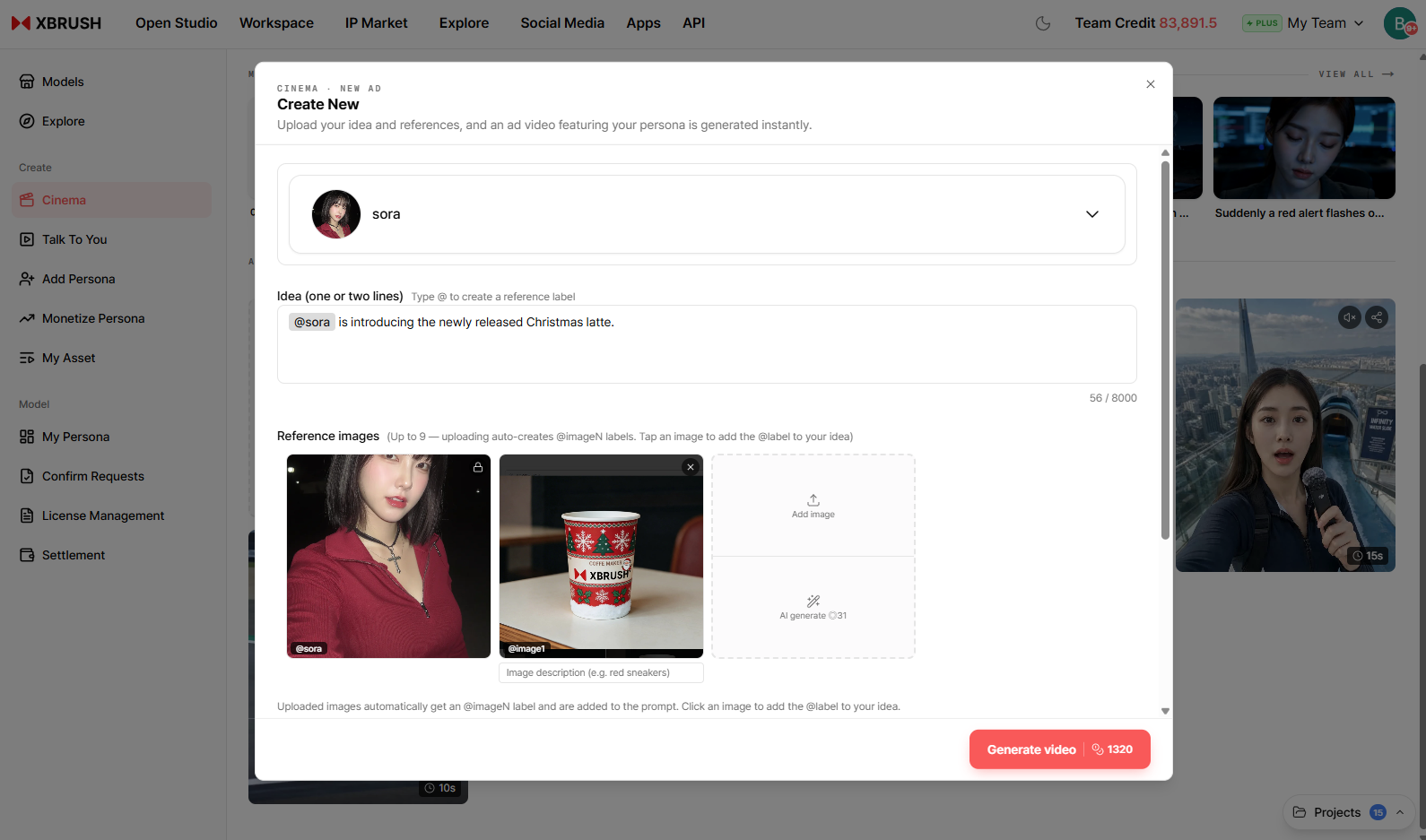 Create New dialog
