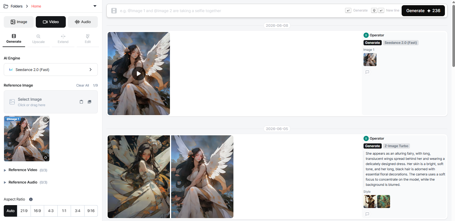 Video generation