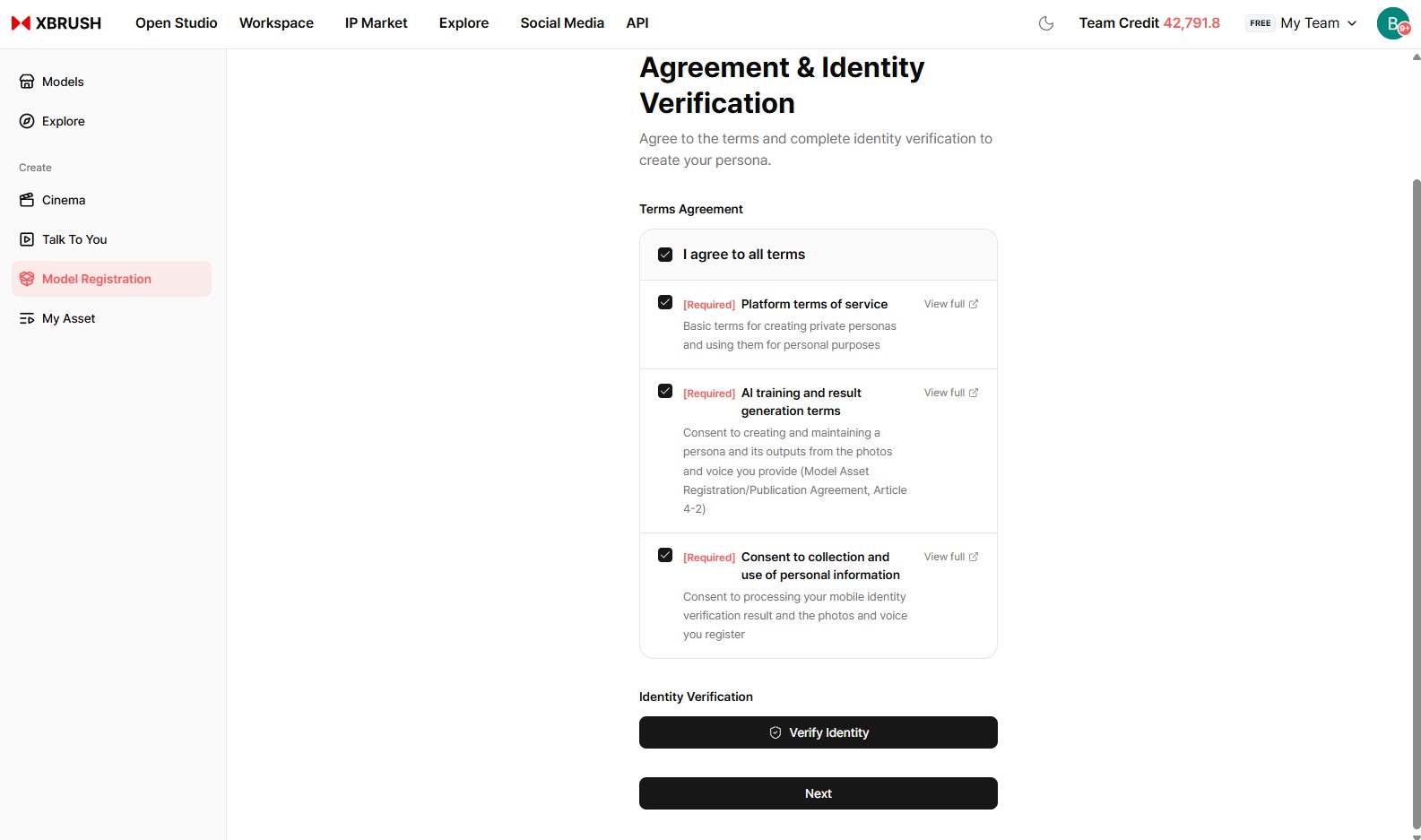Terms agreement