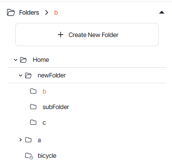 Folder with hand pointer cursor indicating drag-and-drop repositioning is available